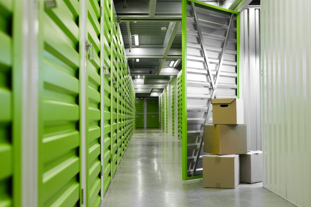 Boxes in Self Storage Unit